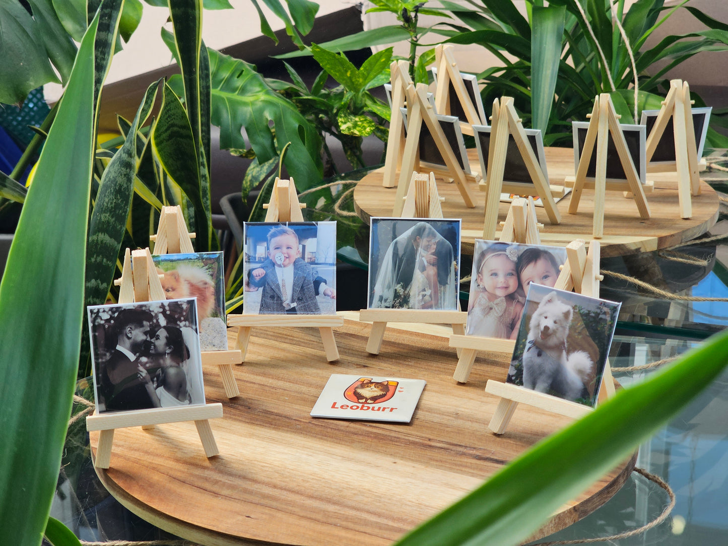 Fotomagnete mit Mini-Ständer